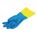 Gants étanches protection chimique légère bleus et jaunes Mapa Alto 405 M